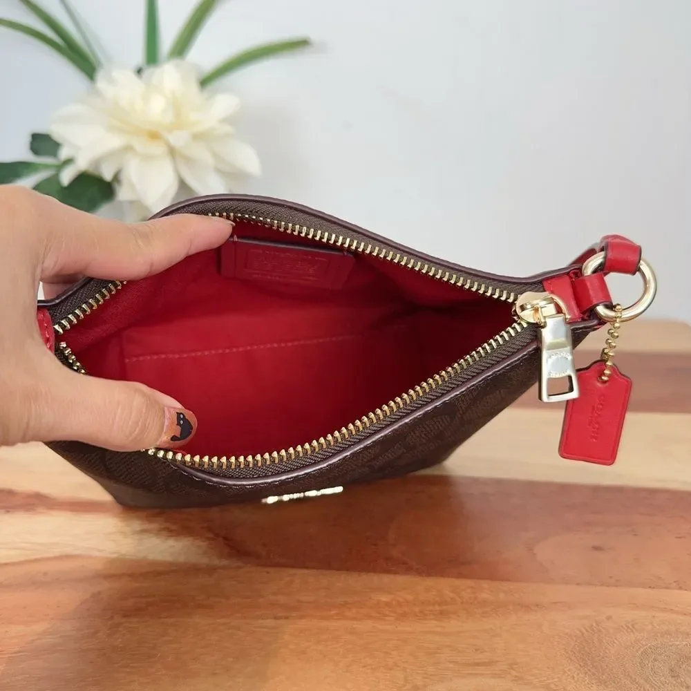 NWT Coach Zip Top Crossbody Bag In‎ Signature Canvas